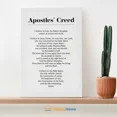 thumbnail image 1 of The Apostles' Creed Wall Art Bible Verse Scripture Prints Christian Decor NO FRAMED POSTER, 1 of 2