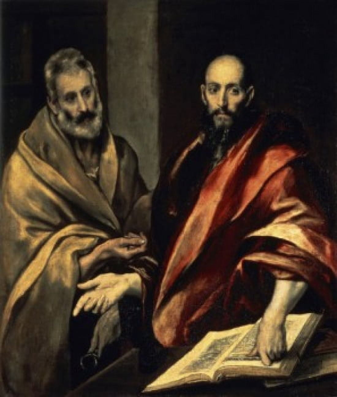 The Apostles St Peter and St Paul El Greco (1541-1614Greek) Painting Hermitage Museum St Petersburg Canvas Art - El Greco (18 x 24)
