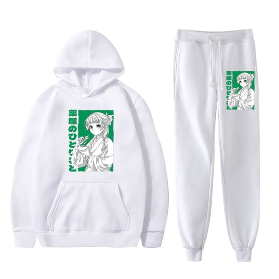The Apothecary Diaries Anime Merch Hoodies Jogger Pants Set Cosplay Unisex Fashion Streetwear
