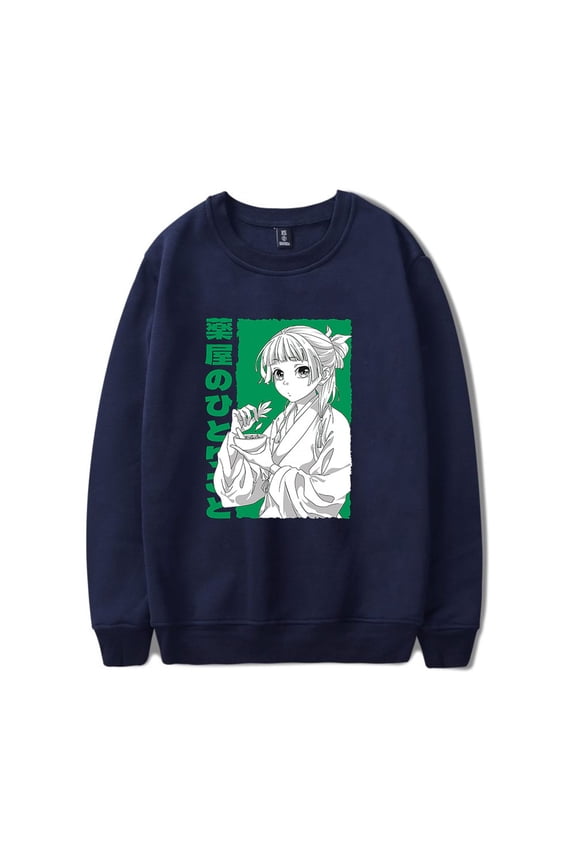 The Apothecary Diaries Anime Merch Long Sleeve Tee Cosplay Unisex Fashion Crewneck Sweatshirts