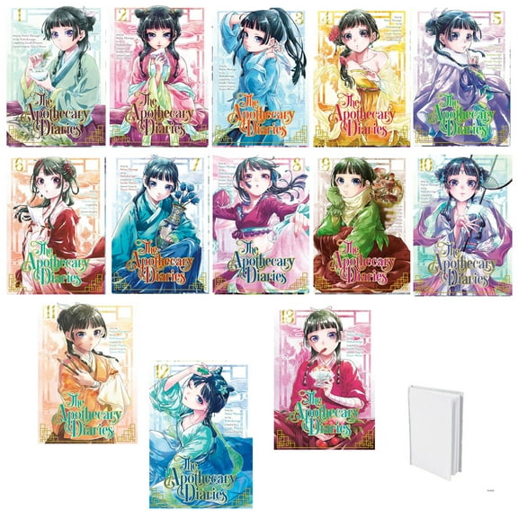 The Apothecary Diaries Manga Series 13 Books in Set with Journal (Vol.1-Vol.13) by Natsu Hyuuga and Nekokurage