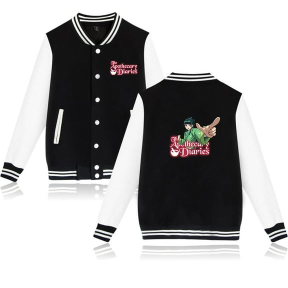 The Apothecary Diaries Men's and women's retro hip-hop fashionable long sleeved baseball jacket