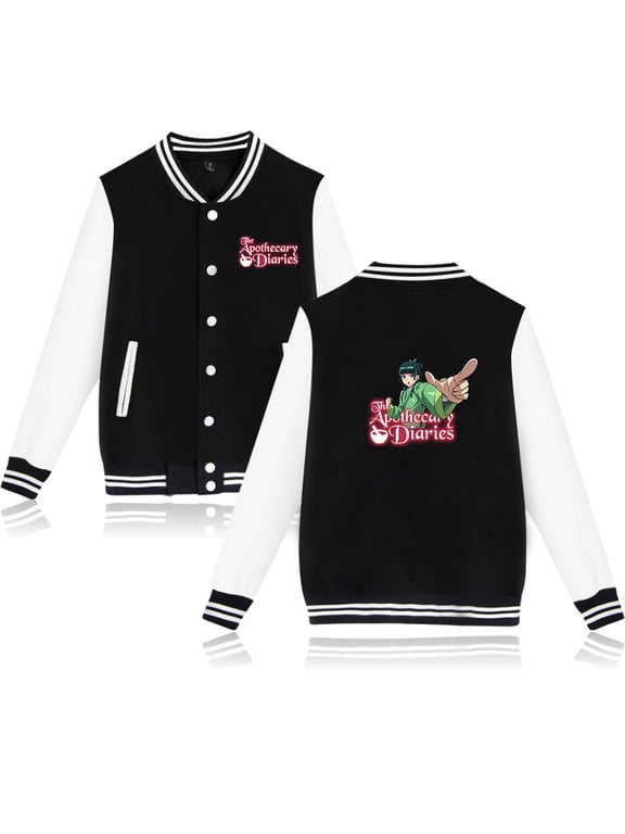 The Apothecary Diaries Men's and women's retro hip-hop fashionable long sleeved baseball jacket