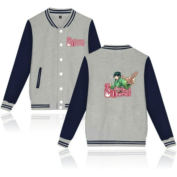 The Apothecary Diaries Men's and women's retro hip-hop fashionable long sleeved baseball jacket