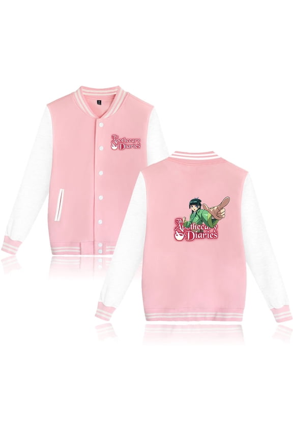 The Apothecary Diaries Men's and women's retro hip-hop fashionable long sleeved baseball jacket