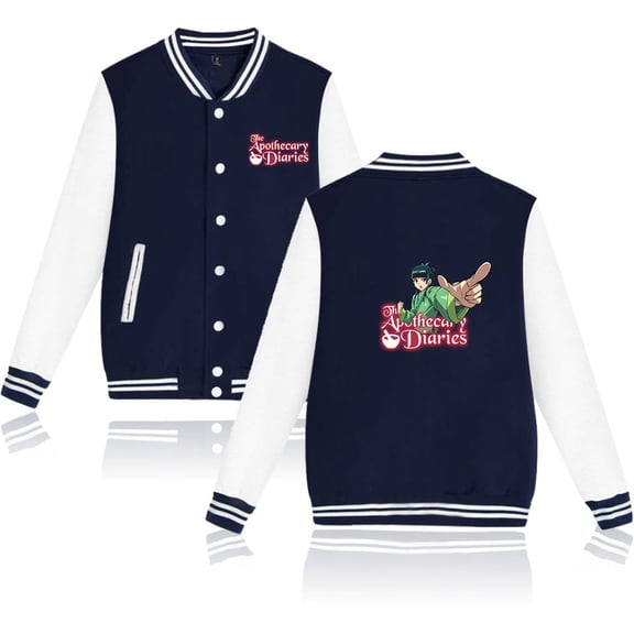 The Apothecary Diaries Men's and women's retro hip-hop fashionable long sleeved baseball jacket