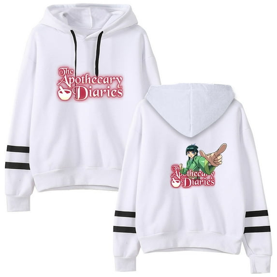 The Apothecary Diaries Parallel bar sleeve pocket fashionable unisex long sleeved hooded sweatshirt