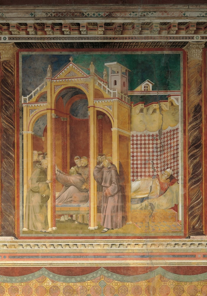 The Apparition To Fra Agostino And To Bishop Guido Of Arezzo Canvas Art - (24 x 36)