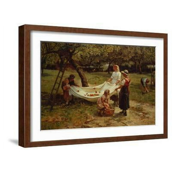 The Apple Gatherers, 1880, Figurative Scenic Framed Art Print Wall Art by Frederick Morgan Sold by Art.Com