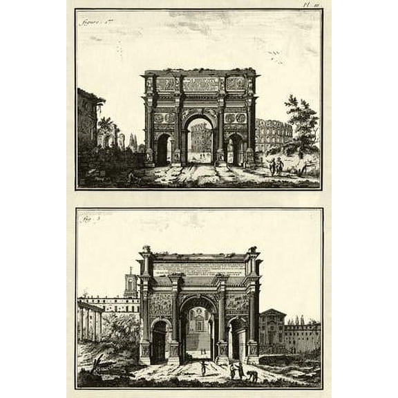 The Arch of Constantine, Unframed Art Print Wall Art by Diderot Sold by ArtCom