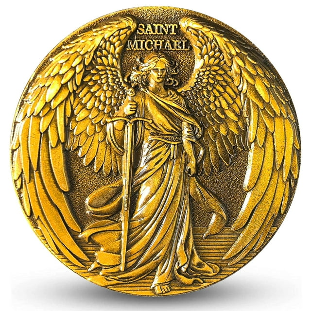 The Archangel Saint Michael Challenge Coin for Christian Protection and …
