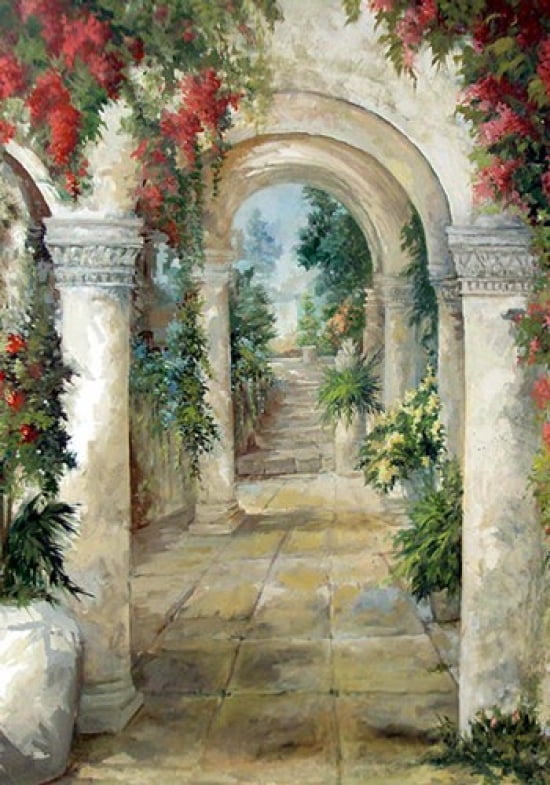 The Arched Entrance Canvas Art - Jamie Carter (15 x 22)