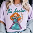 thumbnail image 1 of The Archer Merida Comfort Color T-Shirt, Valentine Gift, Trending Unisex Tee, Disneyland Vacation Trip Gift 2025,Orchid Color,Size L, 1 of 2