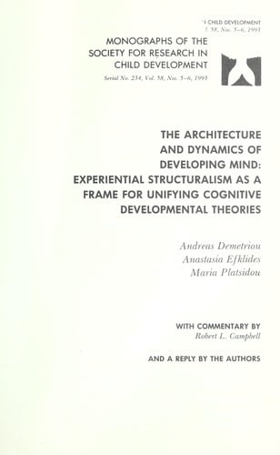 Pre-Owned The Architecture and Dynamics of Developing Mind ...