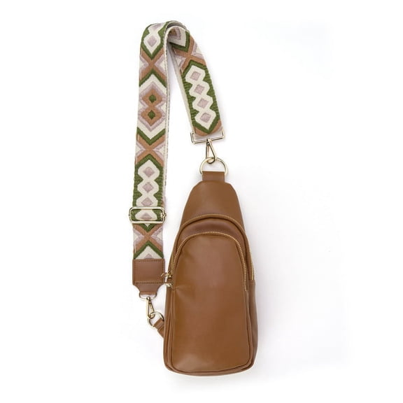 The Arden | Vegan Leather Sling Bag with Guitar Strap