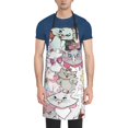 thumbnail image 1 of The Aristocats Adjustable Bib Apron, Waterdrop Resistant Aprons with 2 Pockets Cooking Kitchen Aprons for Women Men Chef, 1 of 8