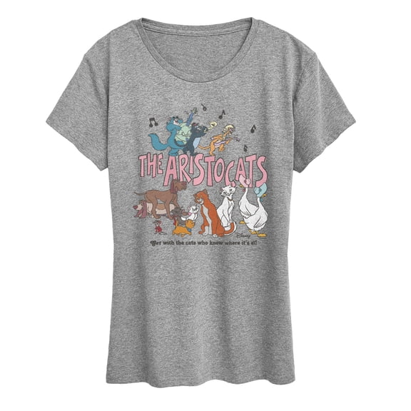 The Aristocats - Aristocats Group - Women's Short Sleeve Graphic T-Shirt