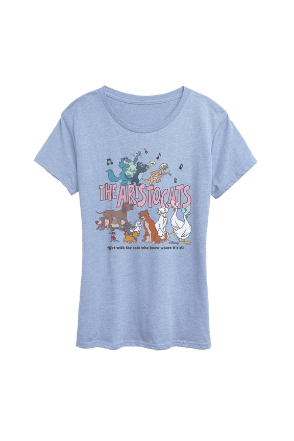 The Aristocats - Aristocats Group - Women's Short Sleeve Graphic T-Shirt