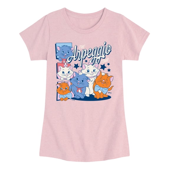 The Aristocats - Arpeggio Tour - Youth Girls Fitted Short Sleeve T-Shirt