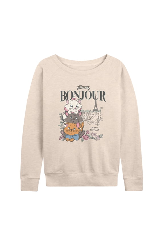 The Aristocats - Bonjour - Women's French Terry Long Sleeve Pullover