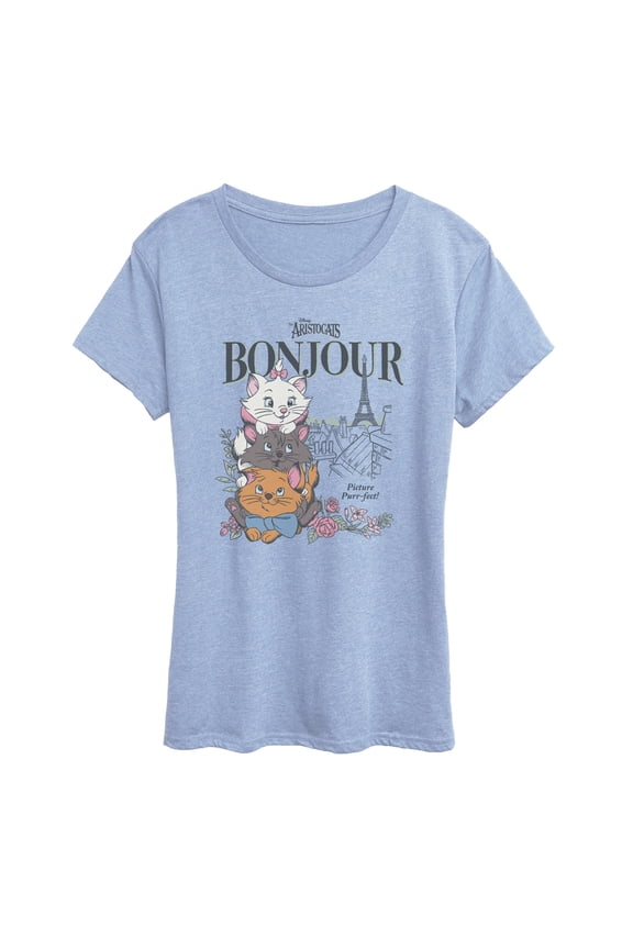 The Aristocats - Bonjour - Women's Short Sleeve Graphic T-Shirt