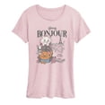 thumbnail image 1 of The Aristocats - Bonjour - Women's Short Sleeve Graphic T-Shirt, 1 of 3