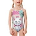 thumbnail image 1 of The Aristocats Girls One Piece Swimsuits Summer Beach Bathing Suit Kids Cute Swimwear, 1 of 6