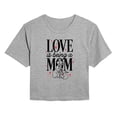 thumbnail image 1 of The Aristocats - Love Is Being Mom - Juniors Cropped Graphic T-Shirt, 1 of 4