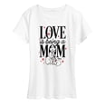 thumbnail image 1 of The Aristocats - Love Is Being Mom - Women's Short Sleeve Graphic T-Shirt, 1 of 4