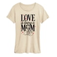 thumbnail image 1 of The Aristocats - Love Is Being Mom - Women's Short Sleeve Graphic T-Shirt, 1 of 4
