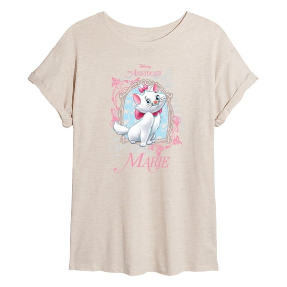 The Aristocats - Marie - Juniors Oversized Graphic T-Shirt