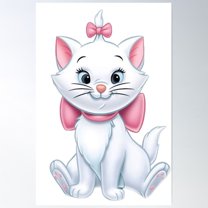 The Aristocats, Marie Poster Wall Art, Modern Wall Decor For Living Room Bedroom, 8x12 UNFRAMED