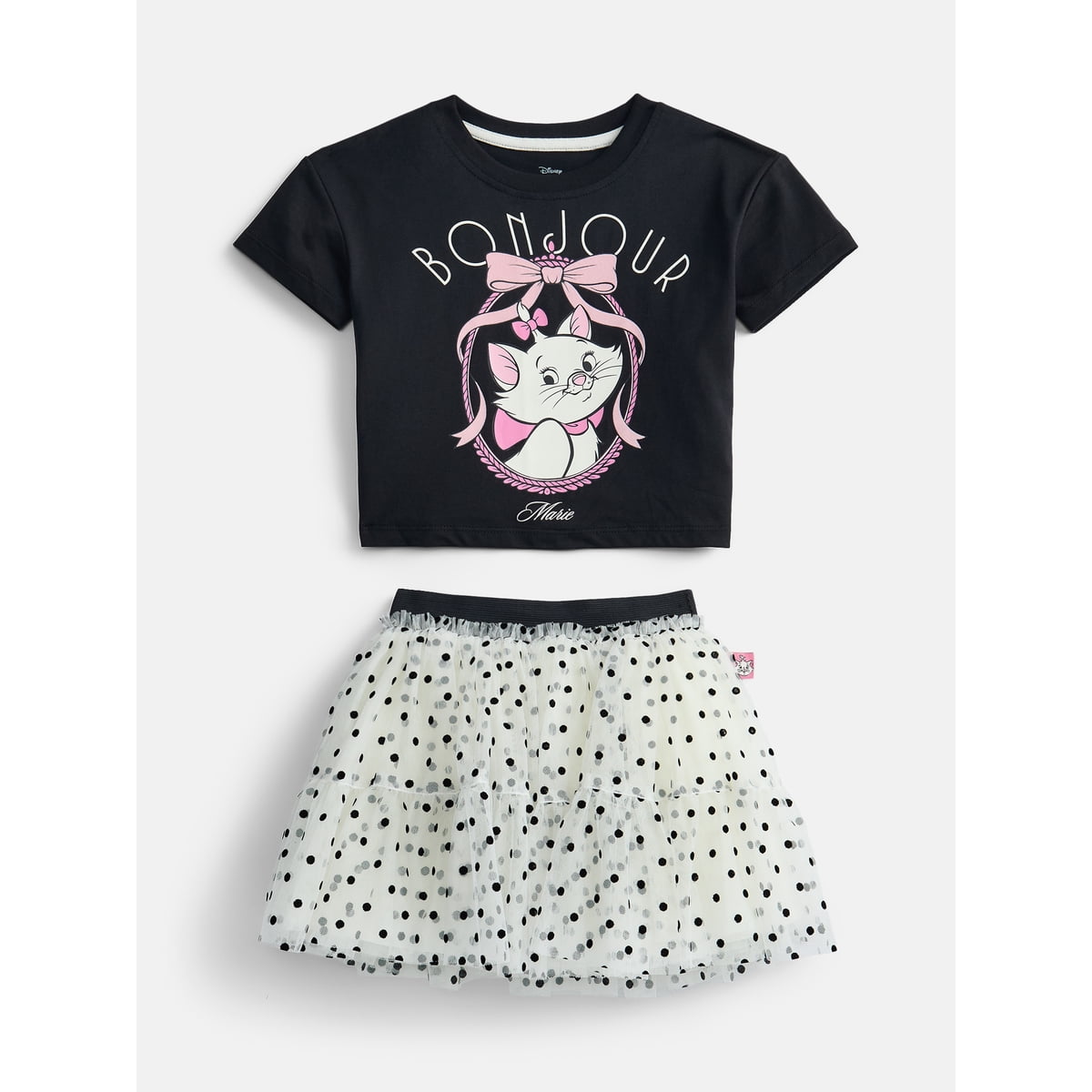 The Aristocats Marie Toddler Girls' Graphic Tee and Tutu Skirt Set, 2-Piece, Sizes 12M-5T