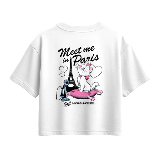 Aristocats - Meet Me In Paris Marie Short Sleeve Boxy Graphic T-Shirt