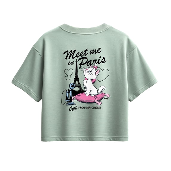 Aristocats - Meet Me In Paris Marie Short Sleeve Boxy Graphic T-Shirt