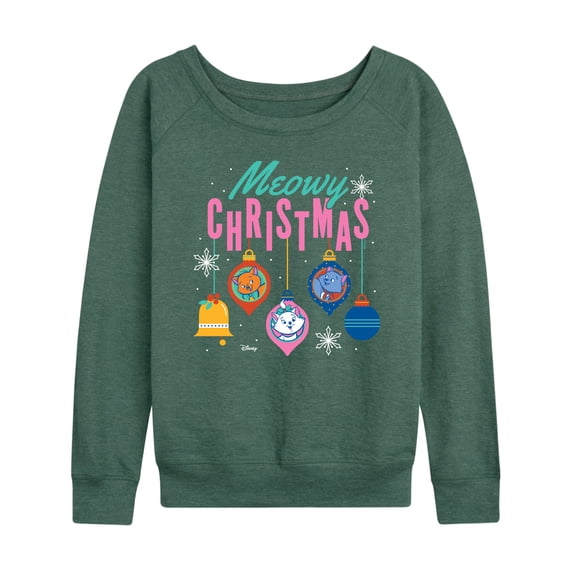 The Aristocats - Meowy Christmas - Women's French Terry Long Sleeve Pullover