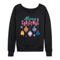 thumbnail image 1 of The Aristocats - Meowy Christmas - Women's French Terry Long Sleeve Pullover, 1 of 4