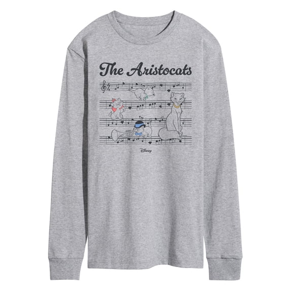 The Aristocats - Sheet Music - Men's Long Sleeve Graphic T-Shirt