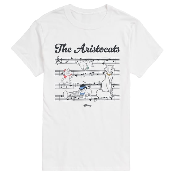 The Aristocats - Sheet Music - Men's Short Sleeve Graphic T-Shirt