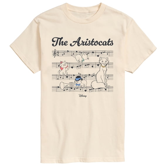 The Aristocats - Sheet Music - Men's Short Sleeve Graphic T-Shirt