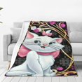 thumbnail image 1 of The Aristocats Throw Blanket Soft Cozy Warm College Printing Oversized Lightweight Home Decoration All Seasons For Sofa Bed Couch Bedroom, 1 of 8