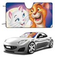 thumbnail image 1 of The Aristocats Windshield Sun Shade, Front Foldable Windshield Sunshade, Car Sun Shade Windshield Blocks UV Rays, Keep Car Interior Cool 55"x30", 1 of 8