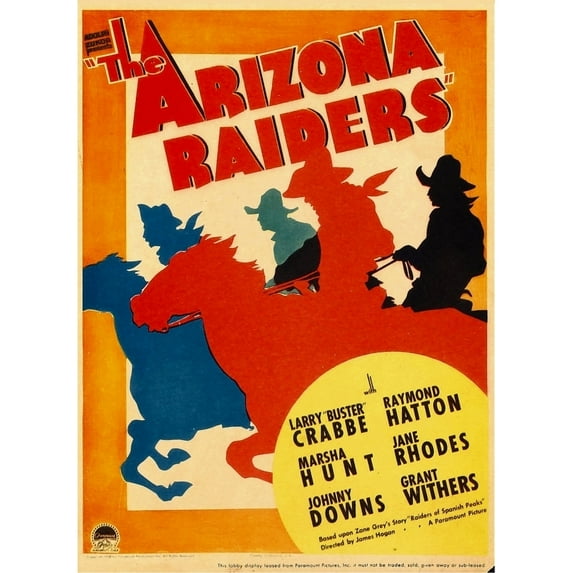The Arizona Raiders Midget Window Card 1936 Movie Poster Masterprint (11 x 17)