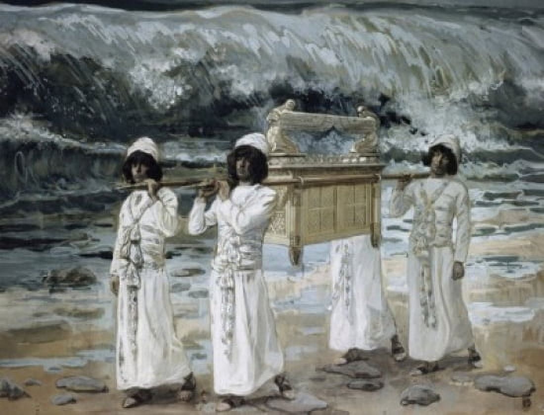 The Ark Passes over the Jordan James Tissot (1836-1902French) Canvas Art - James Tissot (18 x 24)