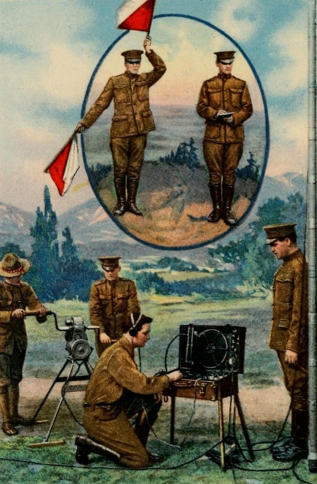 The Army & Navy of the US 1917 Field Wireless Outfit Canvas Art - Unknown (18 x 24)