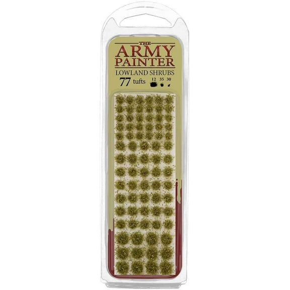 The Army Painter Battlefields, XP - Lowland Shrubs Terrain Model Kit - 77 Pcs, 3 Sizes