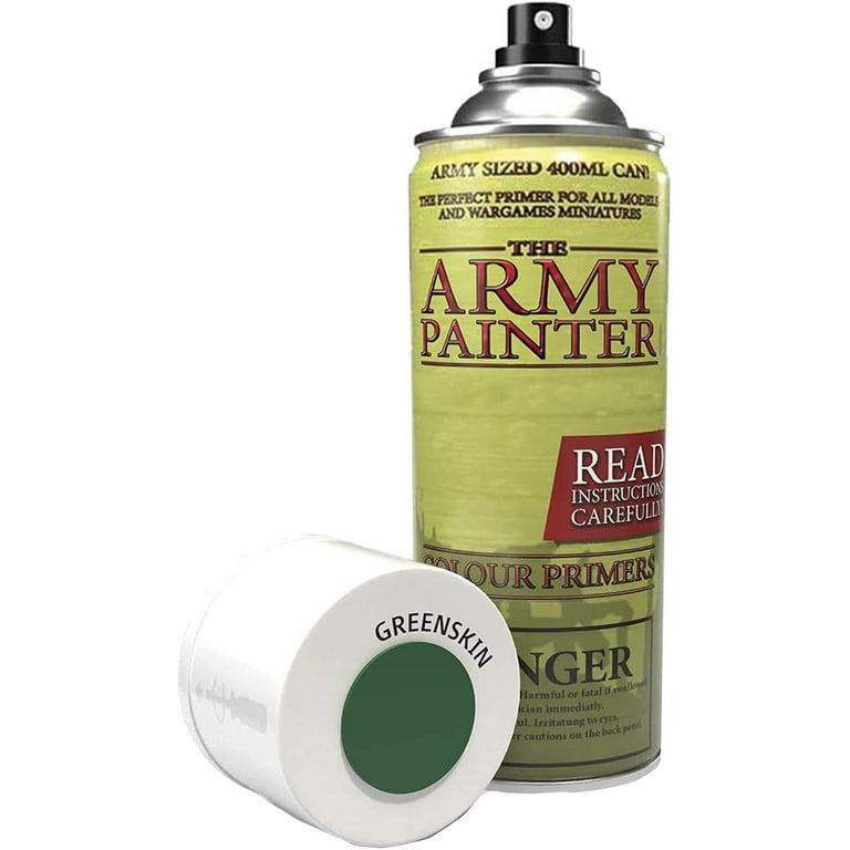 The Army Painter Color Primer, Greenskin, 400ml, 13.5oz - Acrylic Spray  Undercoat for Miniature Painting