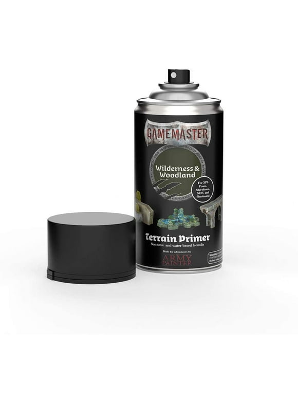 The Army Painter GameMaster - Terrain Primer: Wilderness & Woodland, Green Spray Paint Primer