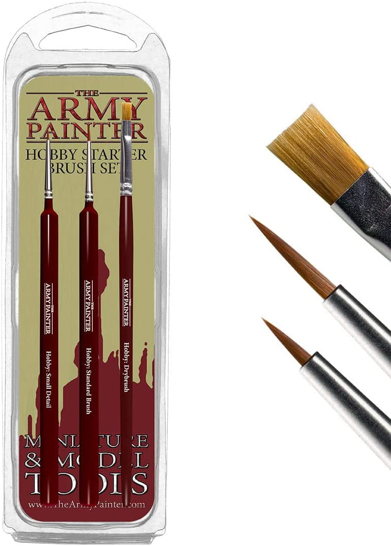 Professional Miniature Paint Brushes - Paint Brush Set of 10