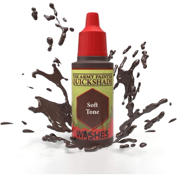 The Army Painter Soft Tone Ink - Quickshade Wash - Non-Toxic Lightly Pigmented Water Based Wash Paint for Tabletop Roleplaying, Boardgames, and Wargames Miniature Model Painting